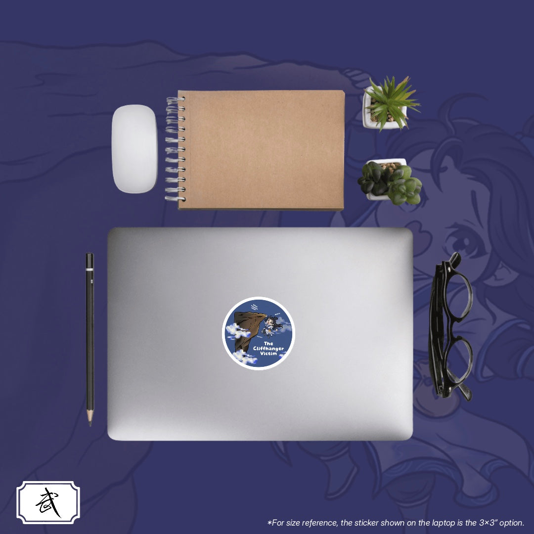 The Cliffhanger Victim Sticker