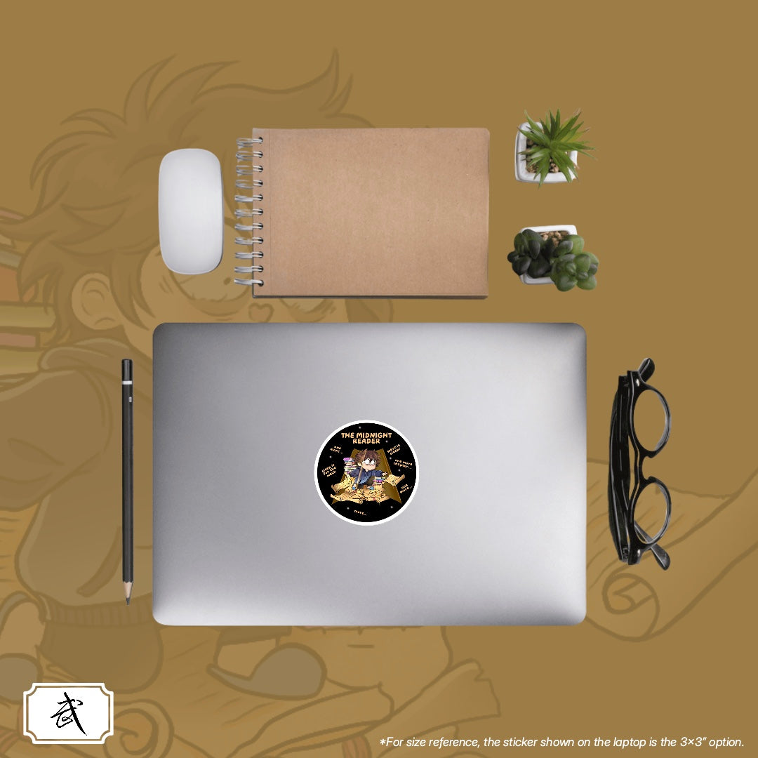 The Midnight Reader Sticker